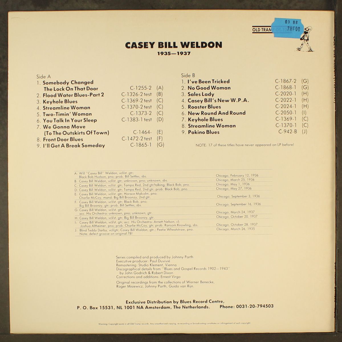 1935-1937 by CASEY BILL WELDON