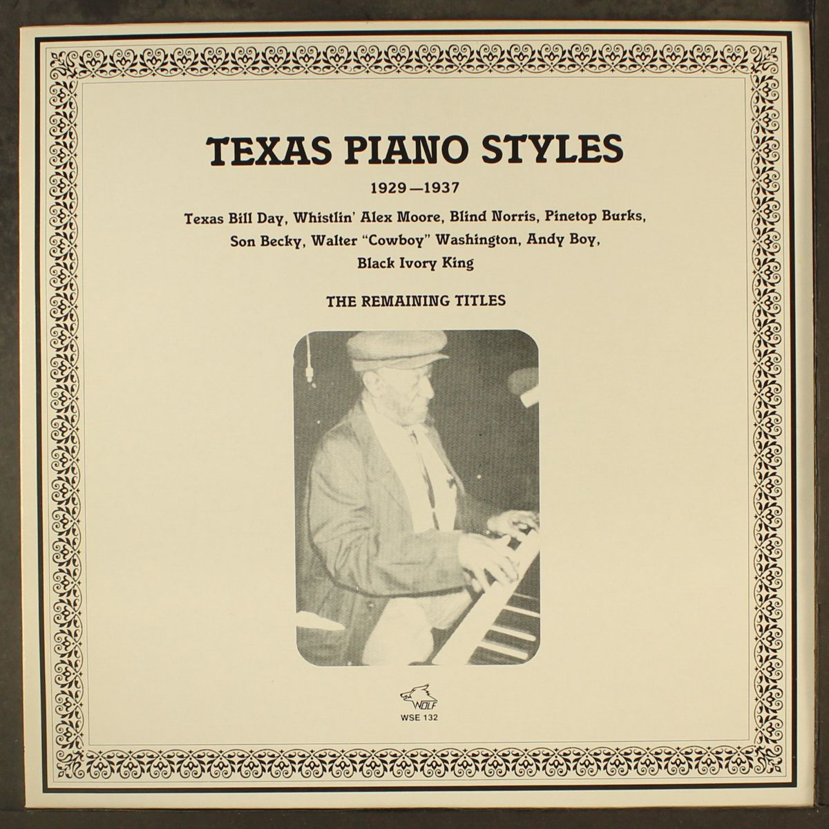 texas piano styles 1929-1937 (the remaining titles) by VARIOUS