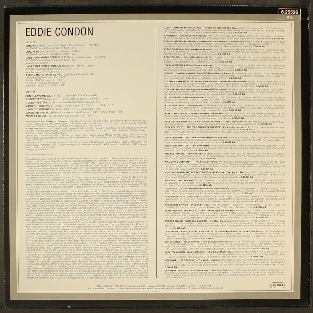 a good band is hard to find by EDDIE CONDON