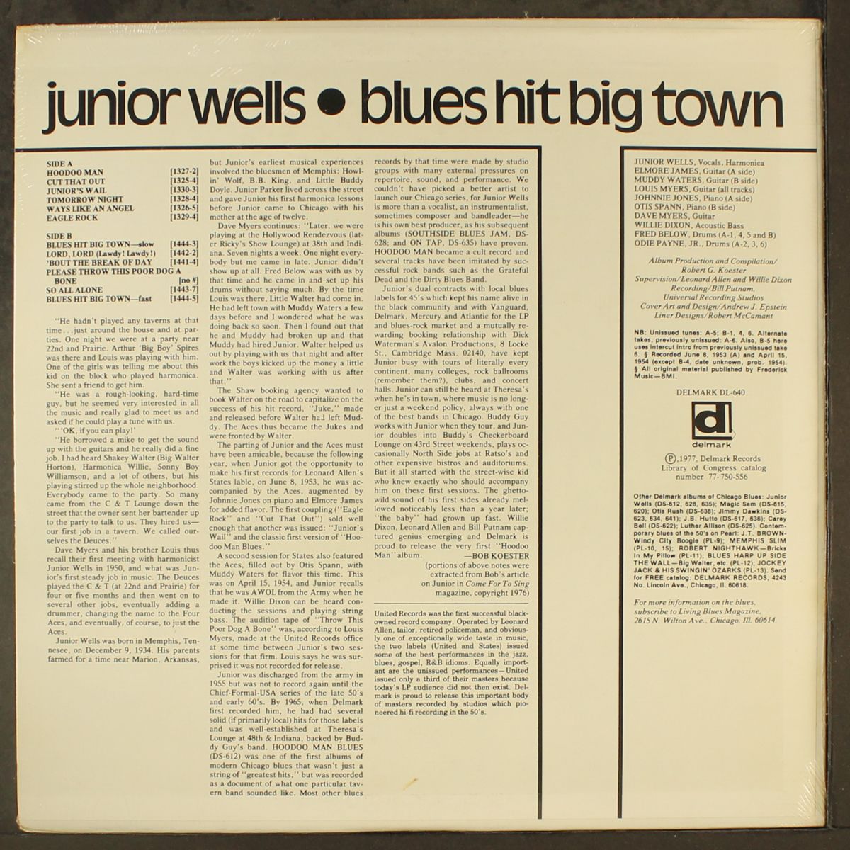 blues hit big town by JUNIOR WELLS