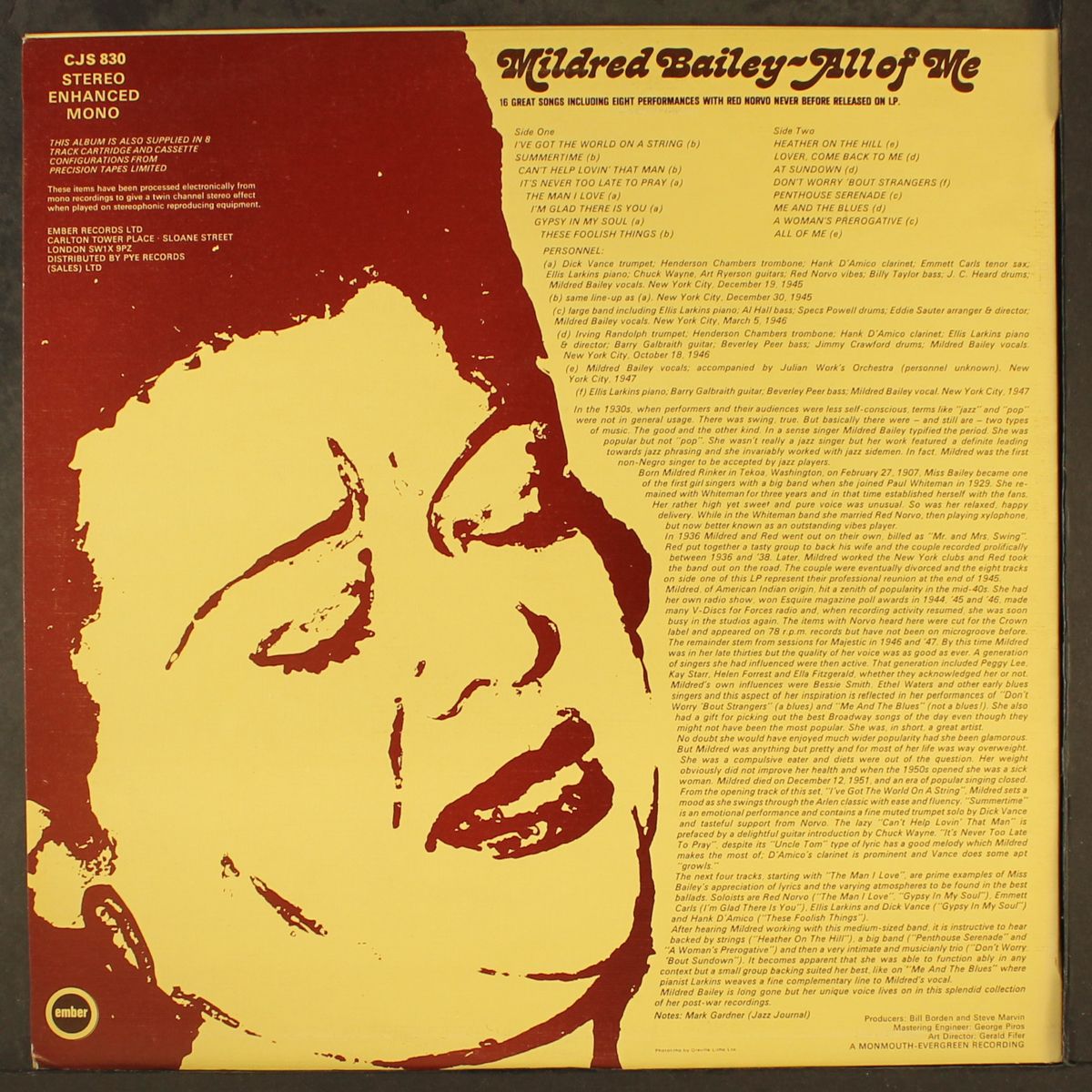 all of me by MILDRED BAILEY