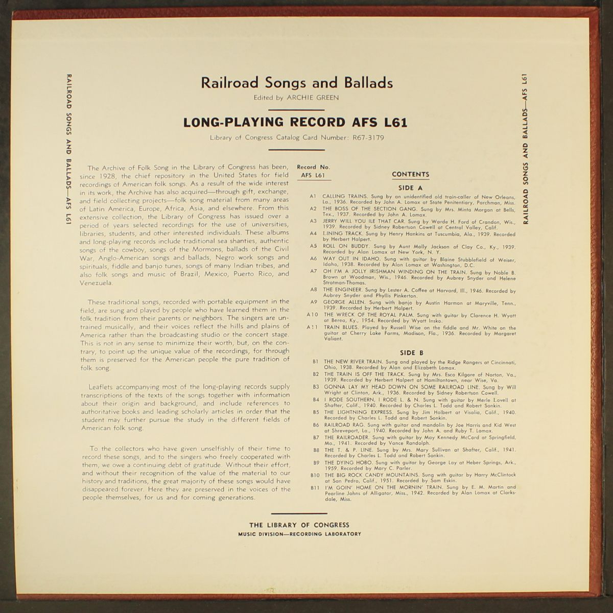 railroad songs & ballads by VARIOUS
