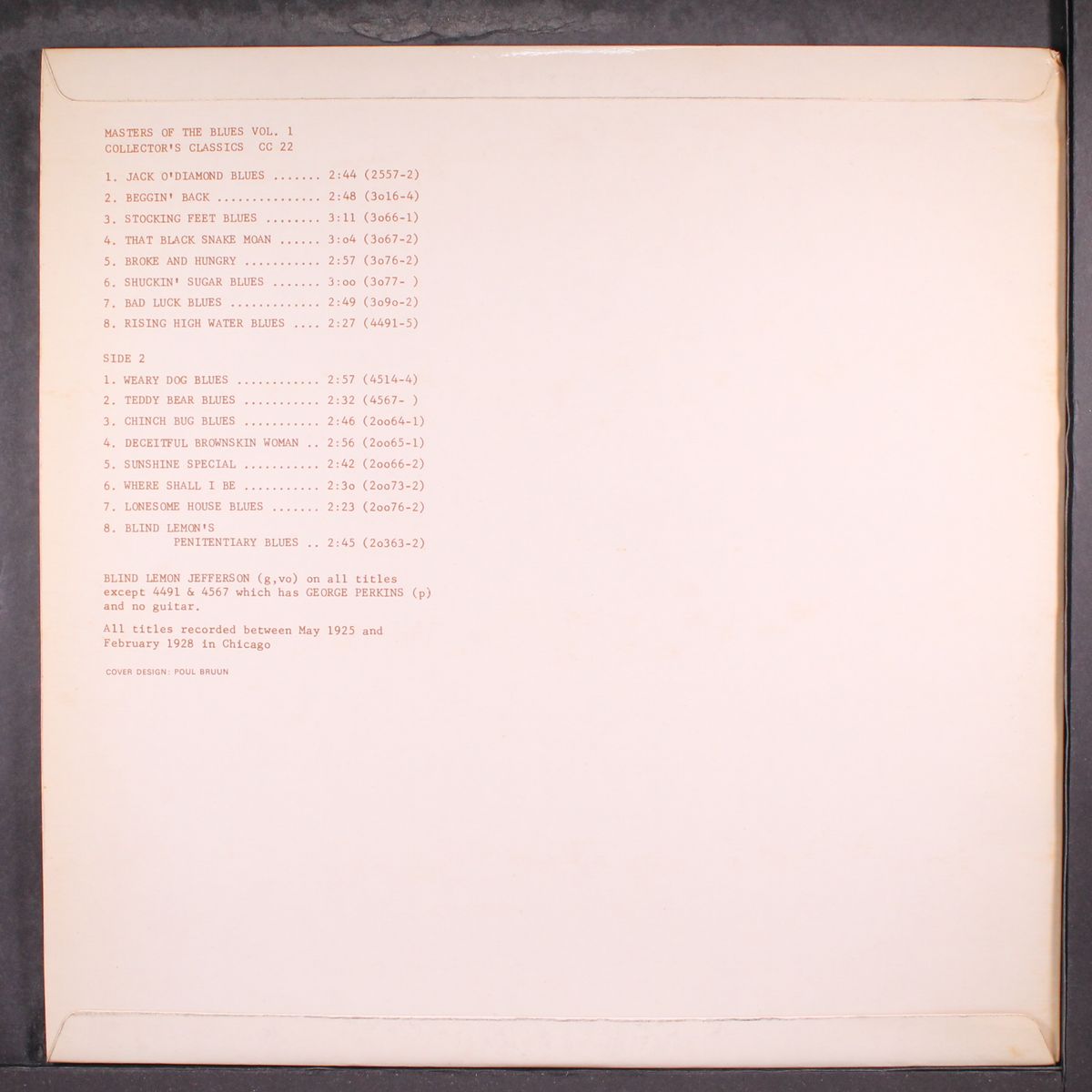 blind lemon jefferson by BLIND LEMON JEFFERSON