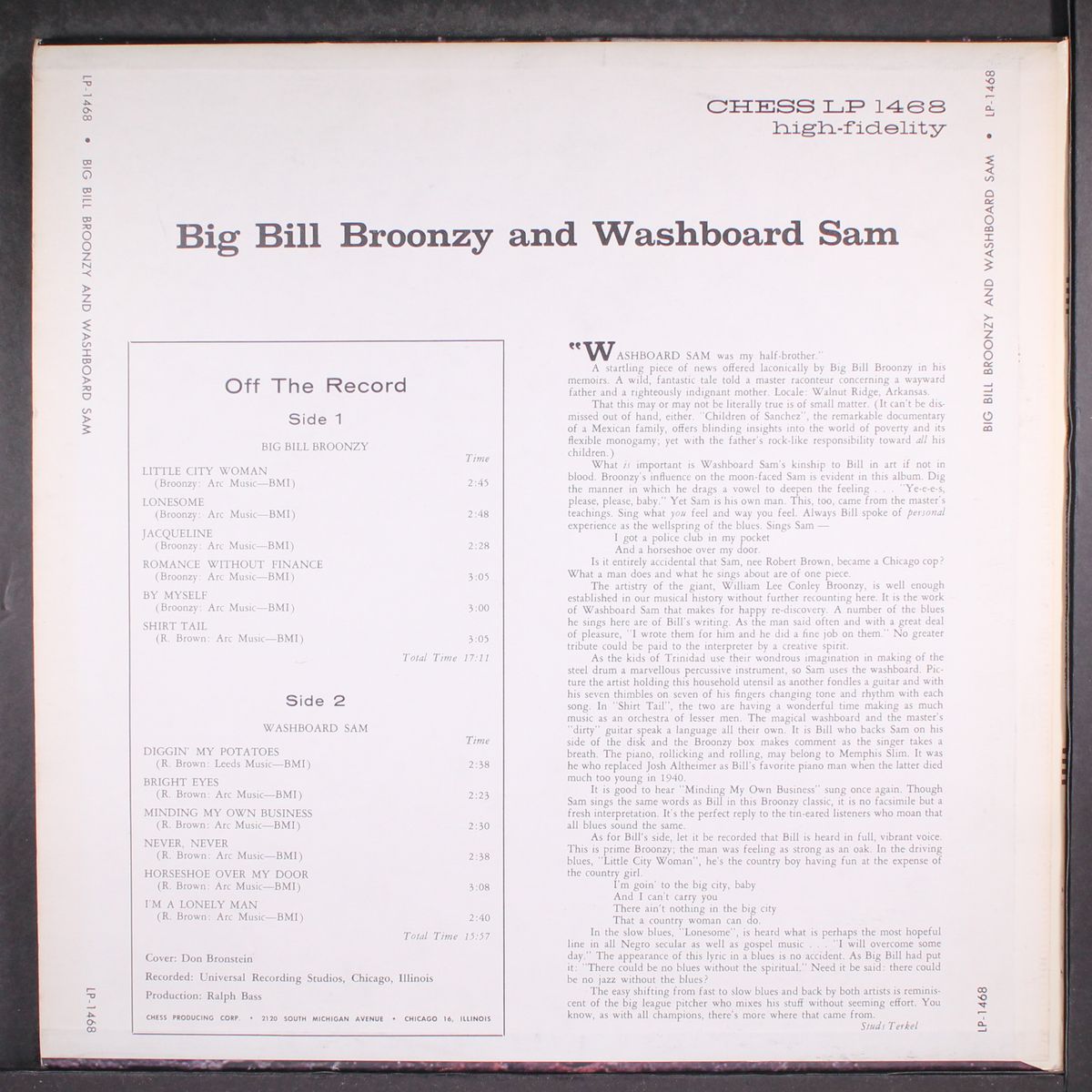 big bill broonzy & washboard sam by BIG BILL BROONZY & WASHBOARD SAM