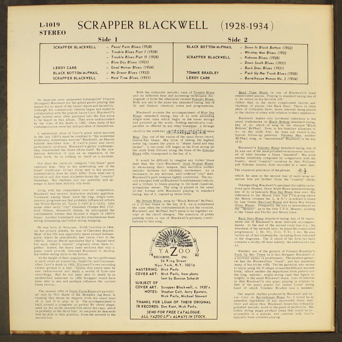 the virtuoso guitar of by SCRAPPER BLACKWELL