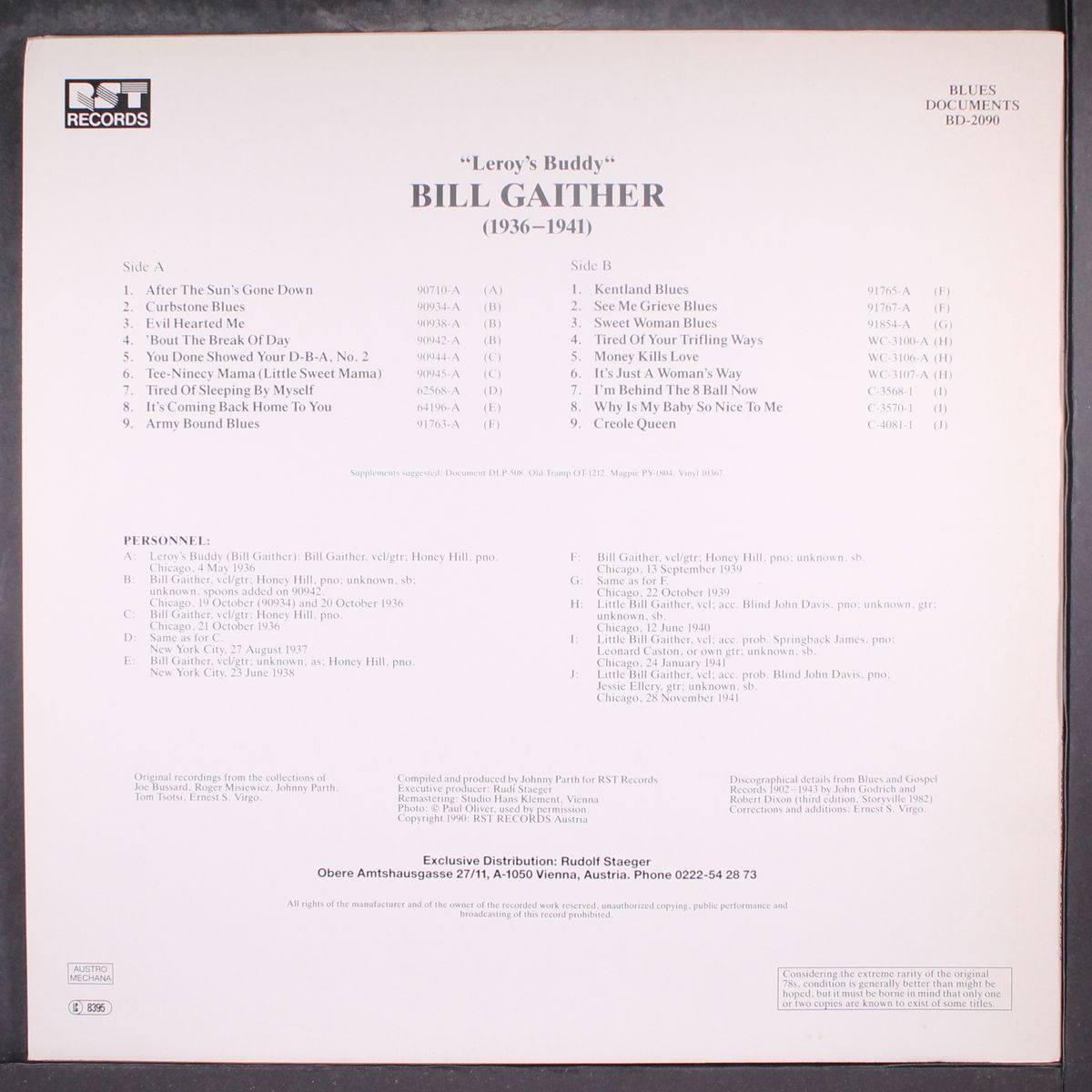 leroy's buddy (1936-41) by BILL GAITHER