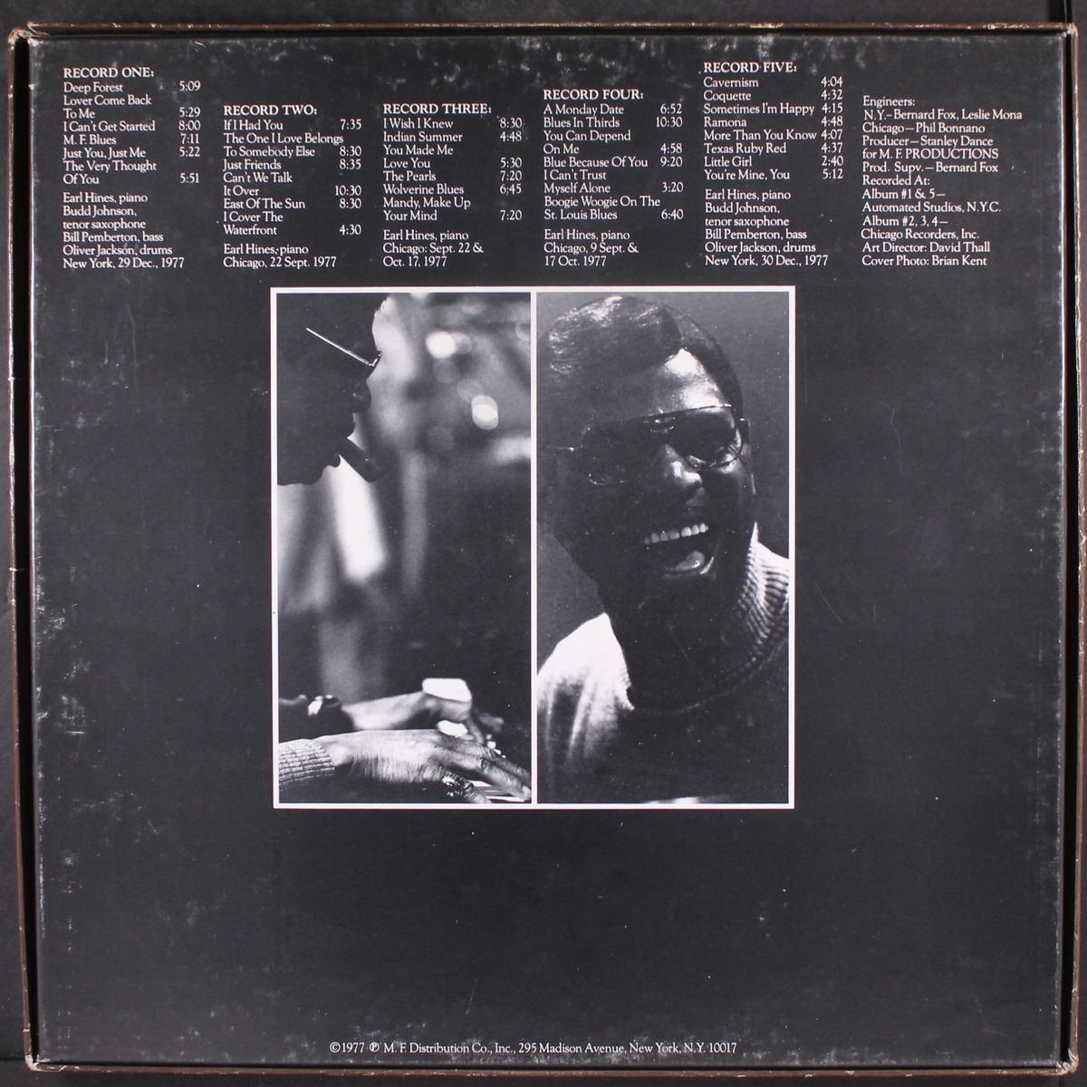 father of modern jazz piano by EARL HINES