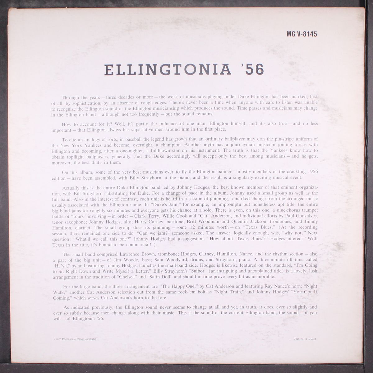 ellingtonia '56 by JOHNNY HODGES