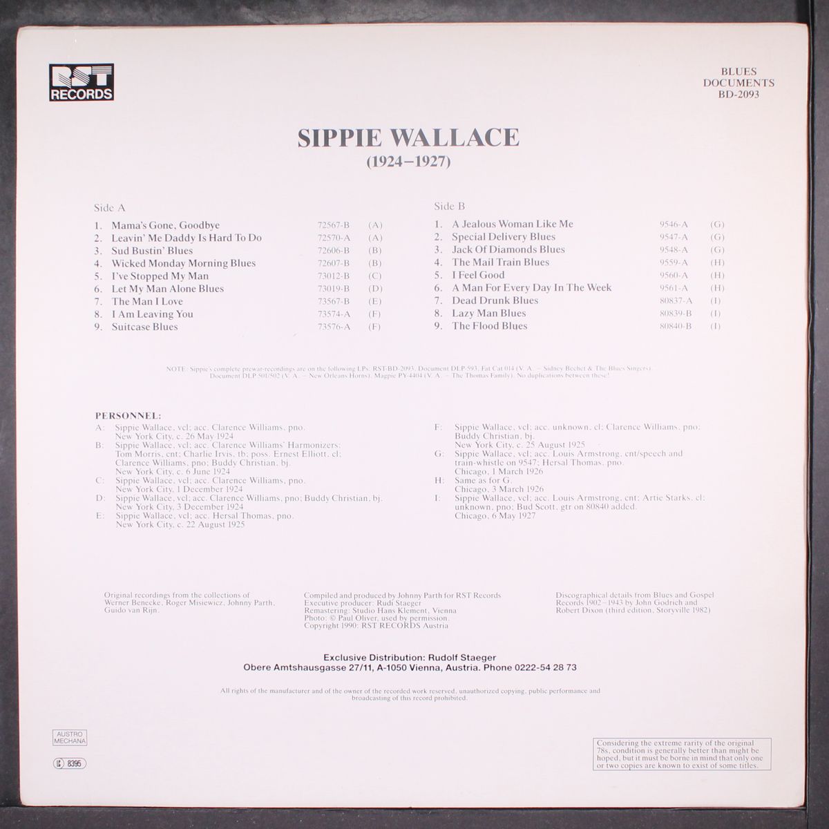 (1924-1927) by SIPPIE WALLACE
