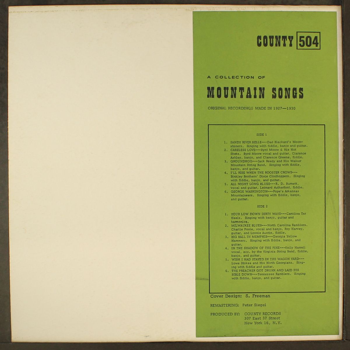 a collection of mountain songs by VARIOUS