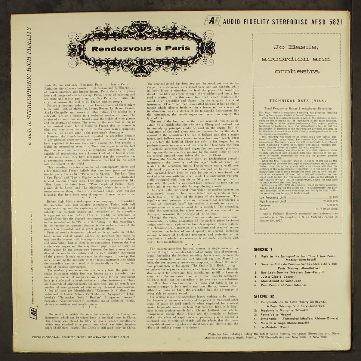 accordion de paris, vol. 2 by JO BASILE