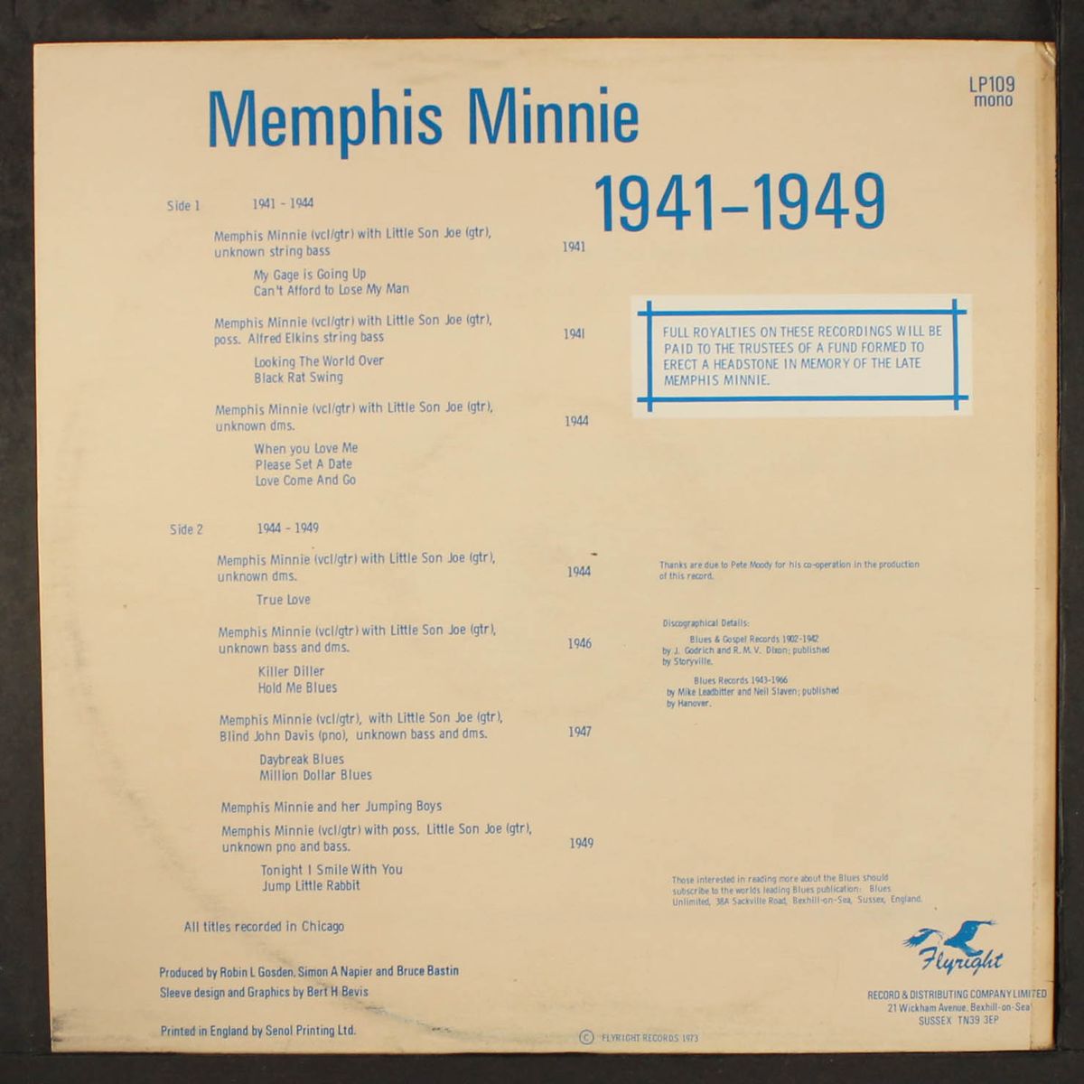 1941-1949 by MEMPHIS MINNIE