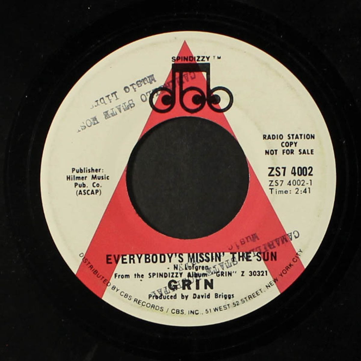 everybody's missin' the sun / 18 faced lover by GRIN