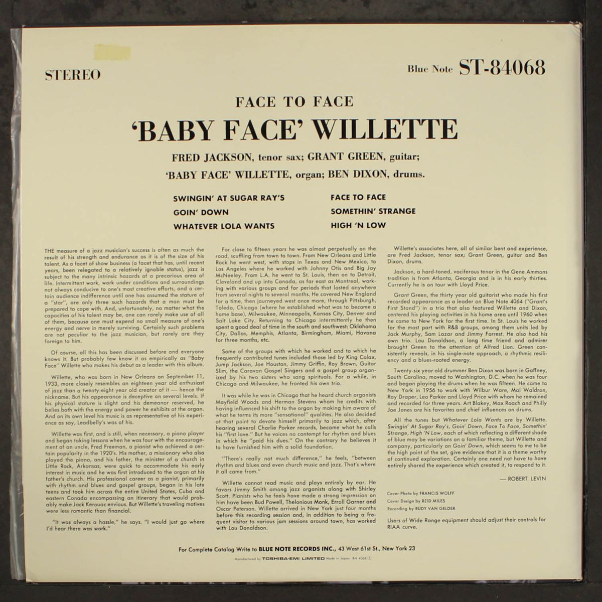 face to face by BABY FACE WILLETTE
