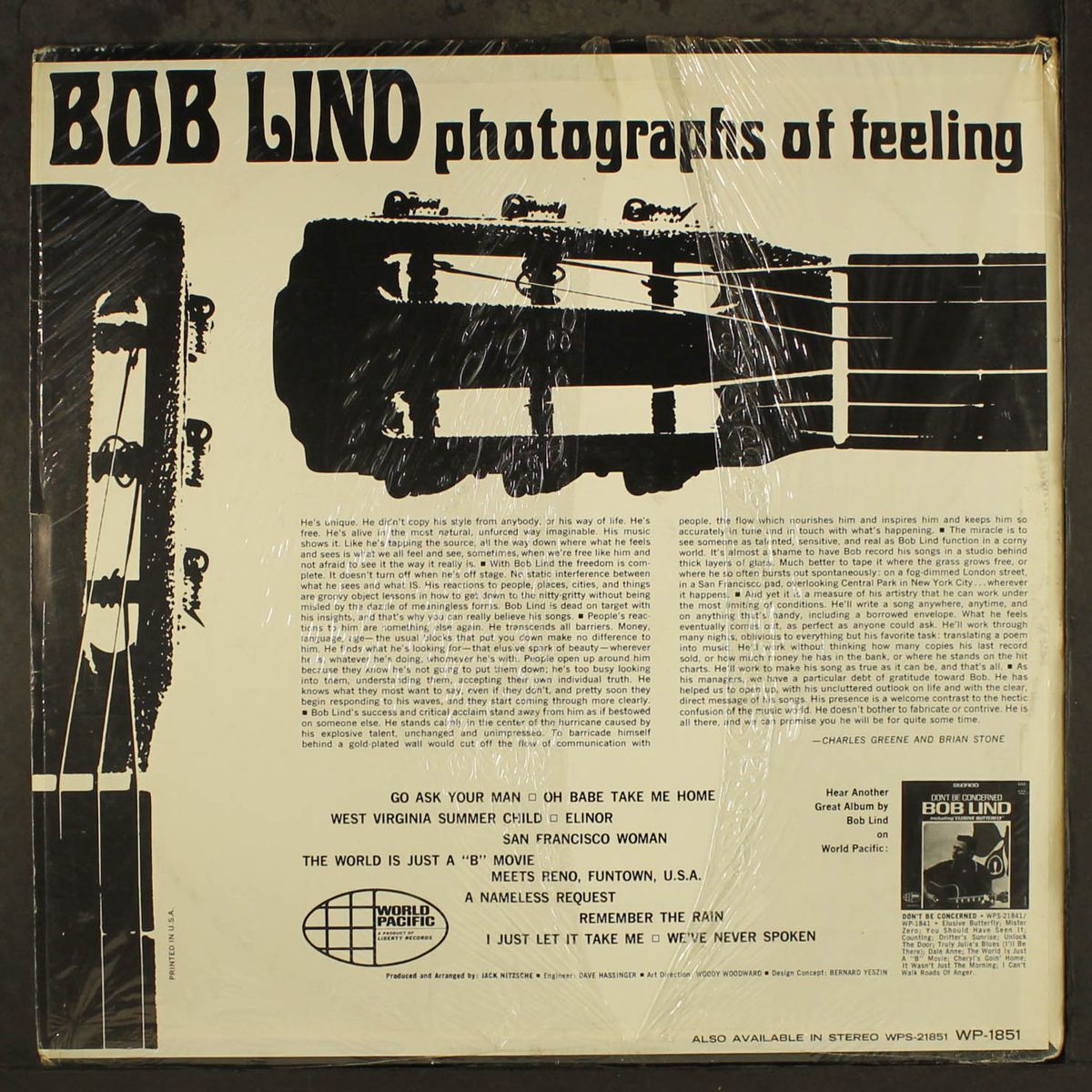 photographs of feeling by BOB LIND