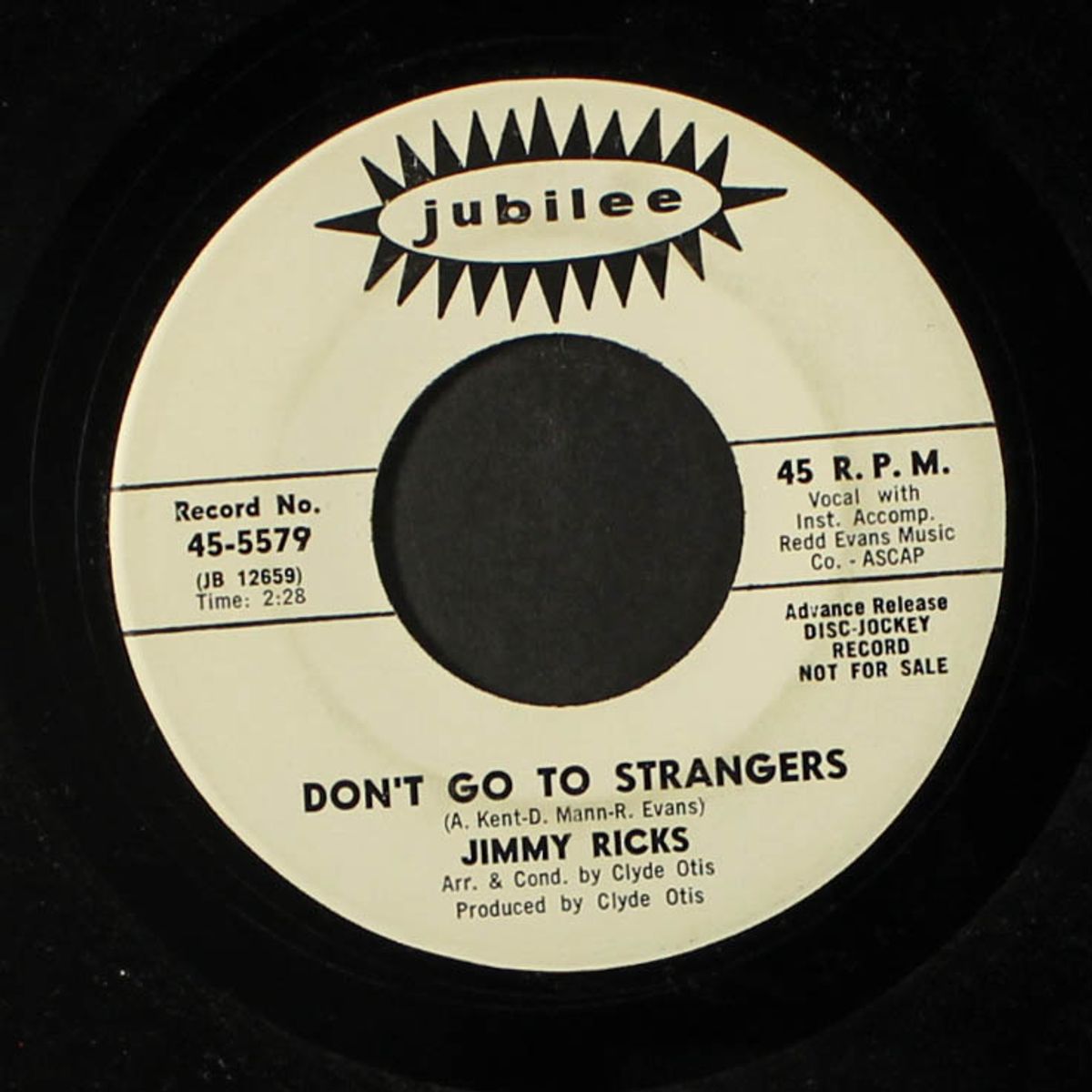 lonely man / don't go to strangers by JIMMY RICKS
