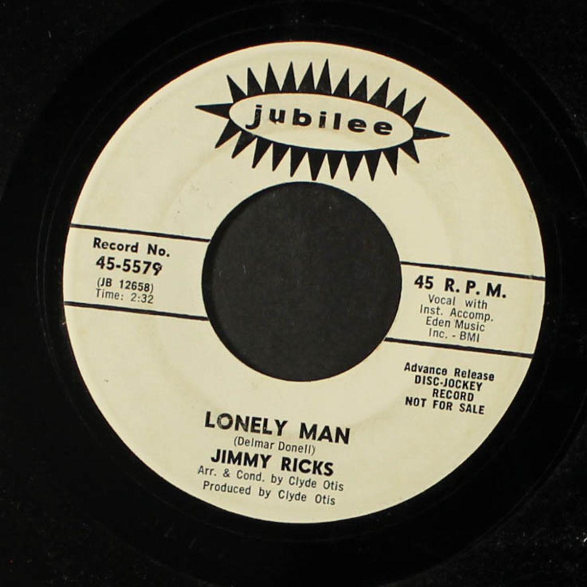 lonely man / don't go to strangers by JIMMY RICKS
