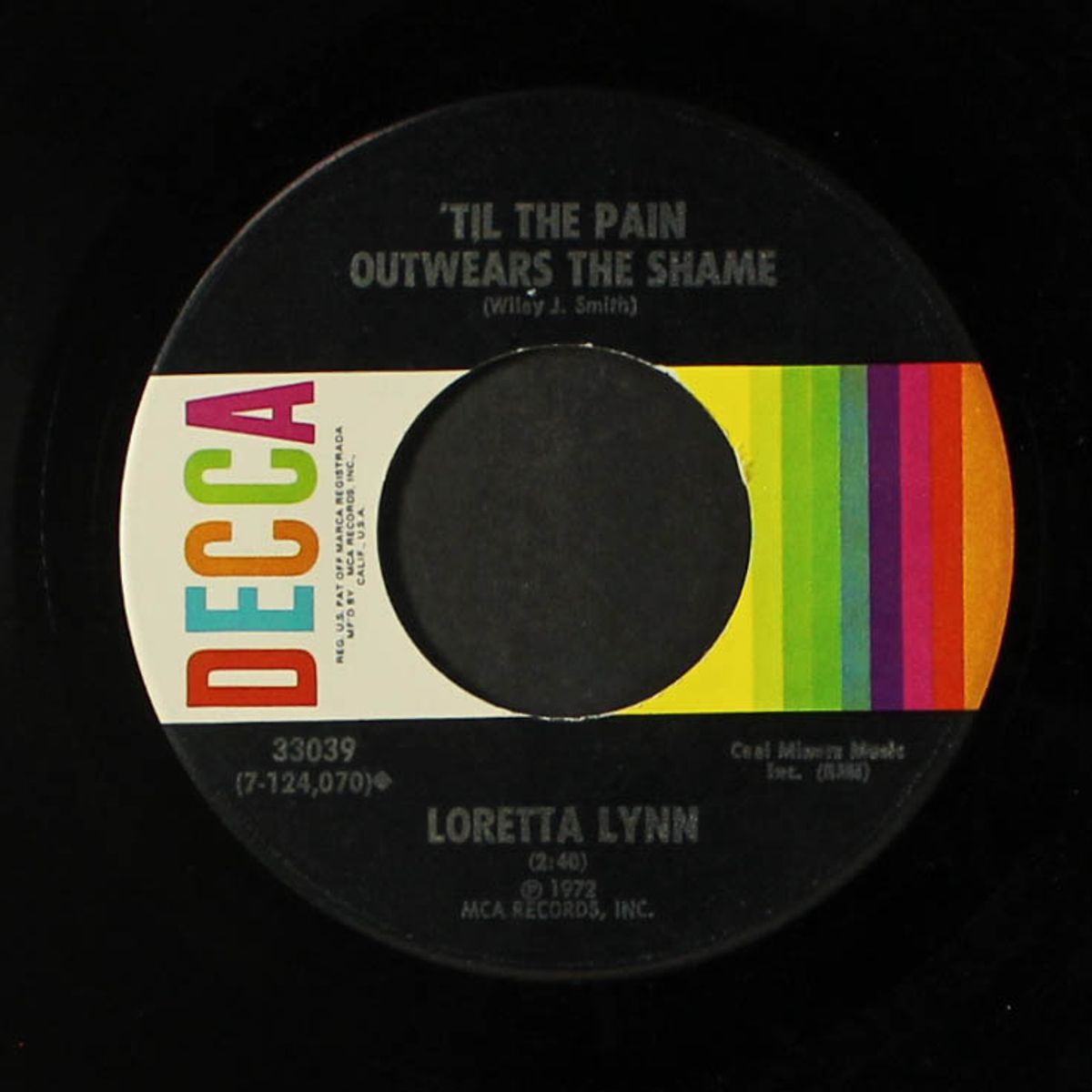 rated x / 'til the pain outwears the shame by LORETTA LYNN