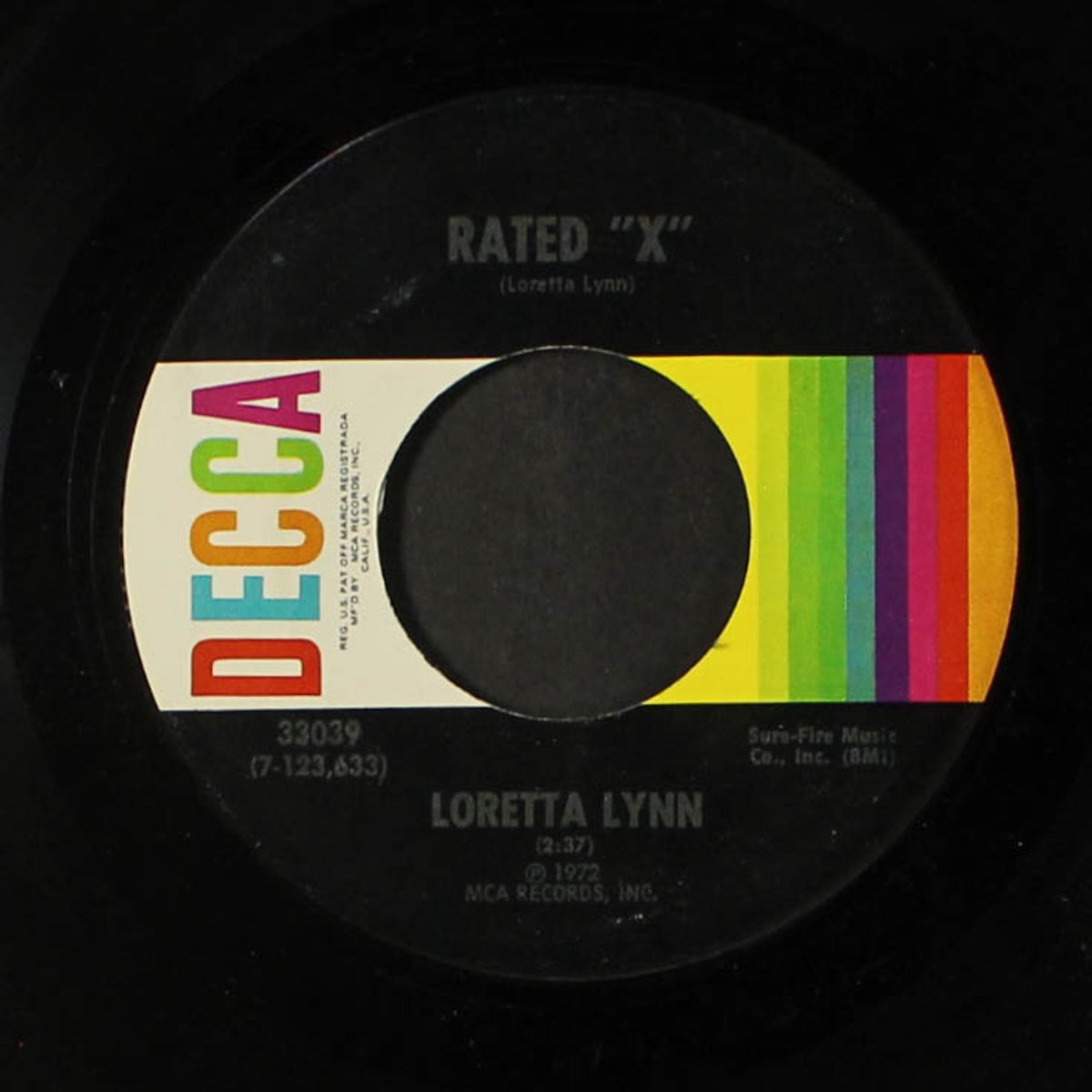 rated x / 'til the pain outwears the shame by LORETTA LYNN
