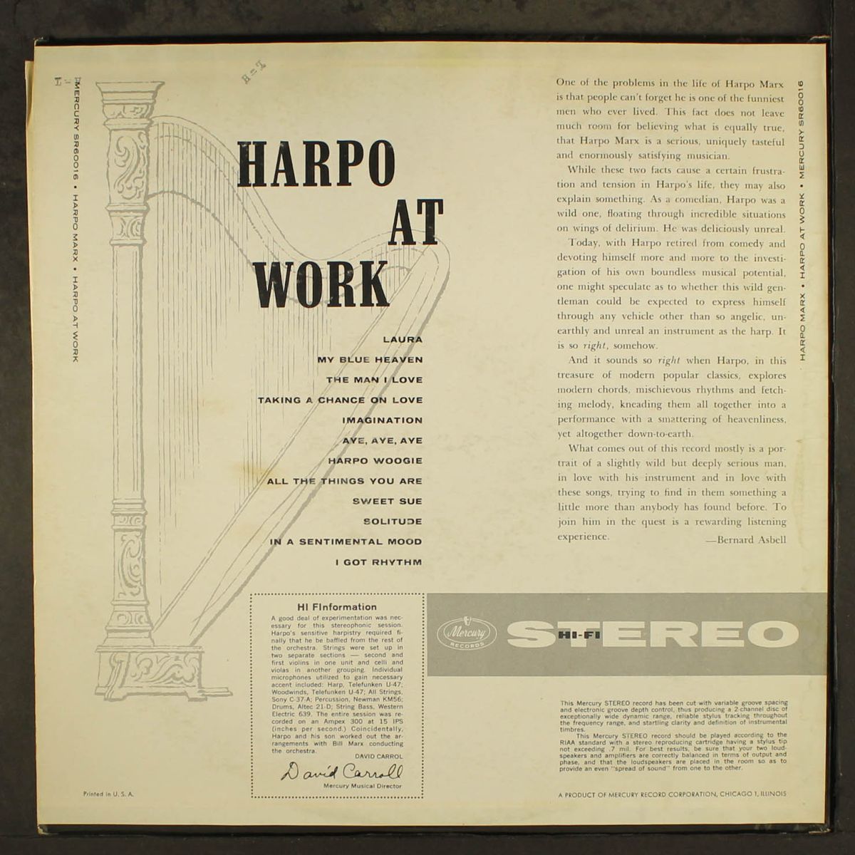 harpo at work by HARPO MARX