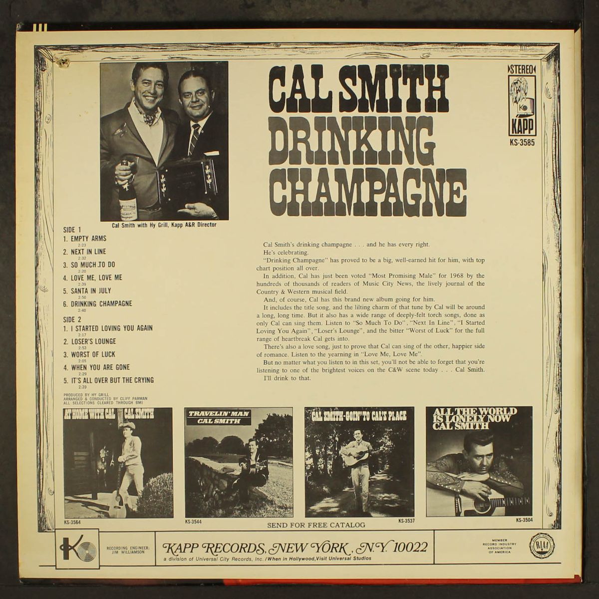 drinking champagne by CAL SMITH