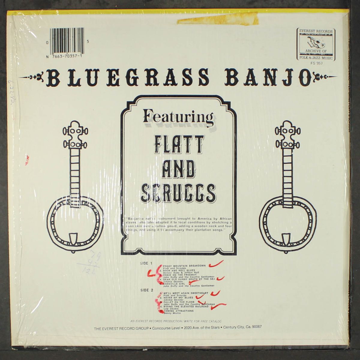 bluegrass banjo (featuring flatt and scruggs) by VARIOUS
