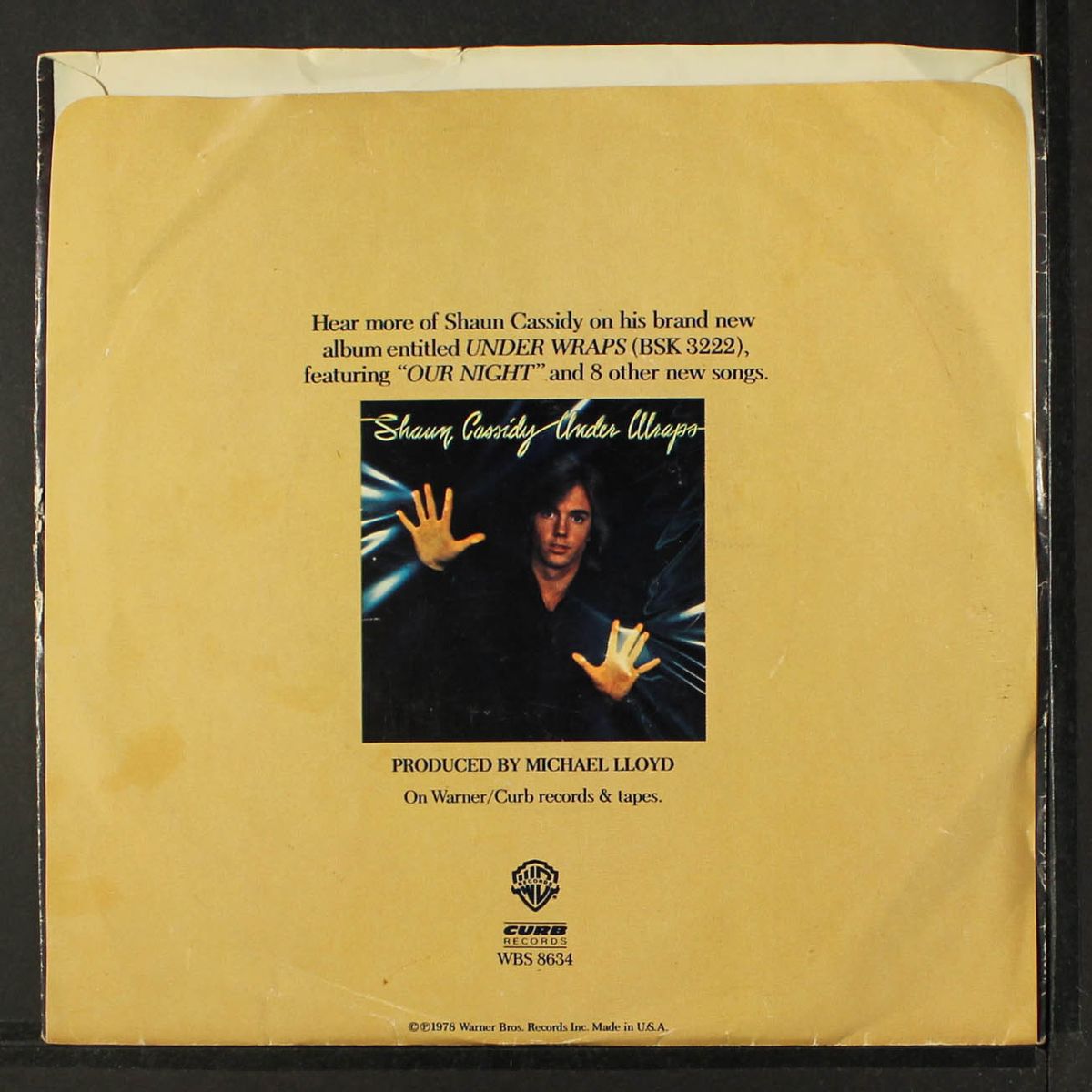 our night / right before your skies by SHAUN CASSIDY