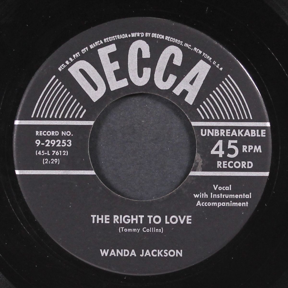 if you knew what i knew / the right to love by WANDA JACKSON