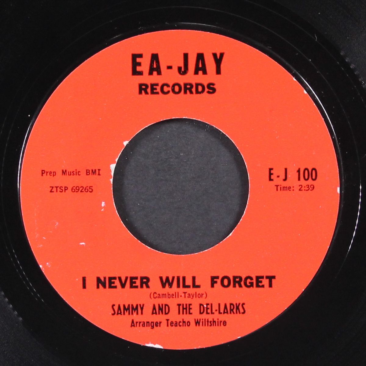 i never will forget / baby come on by SAMMY & DEL-LARKS