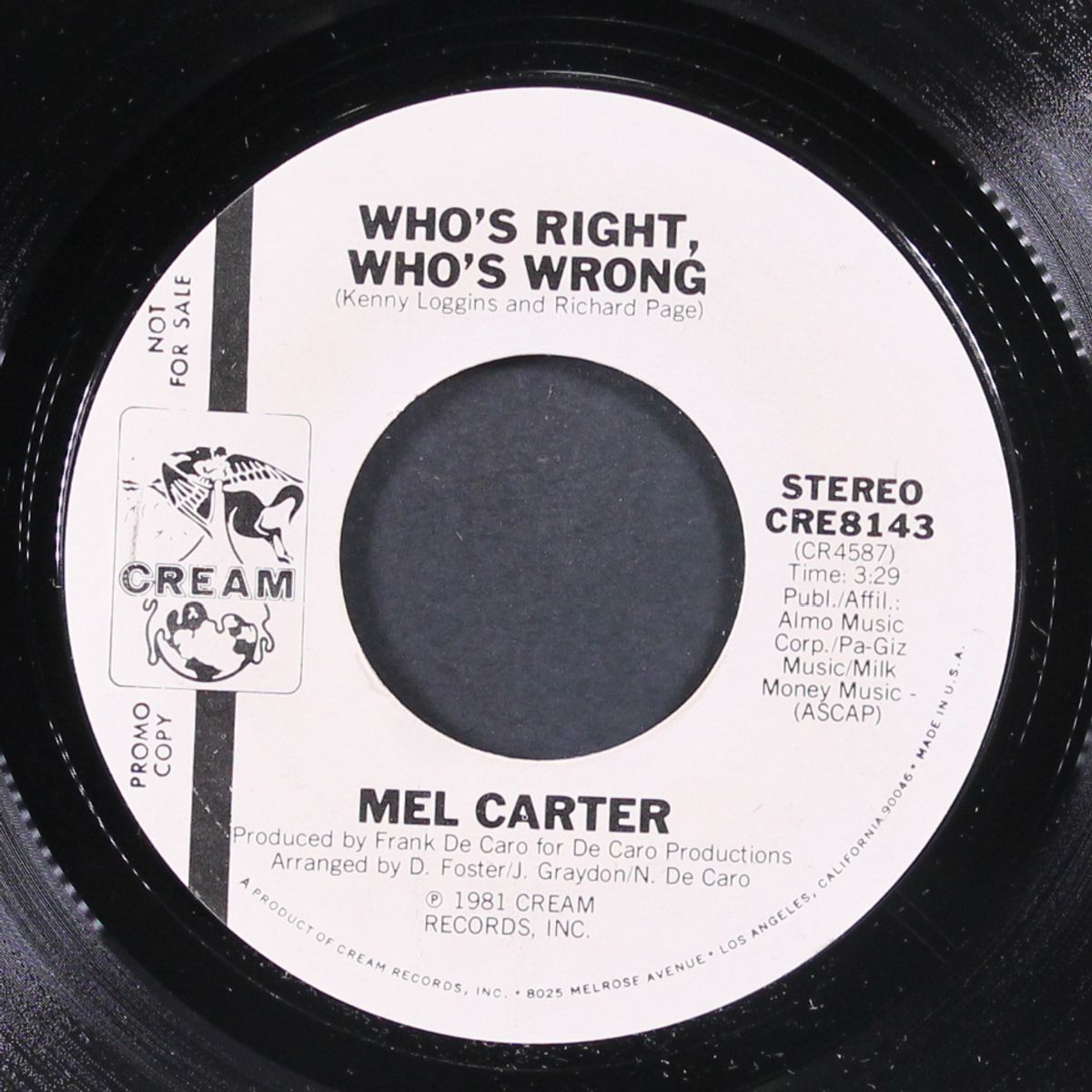 who's right, who's wrong / same by MEL CARTER