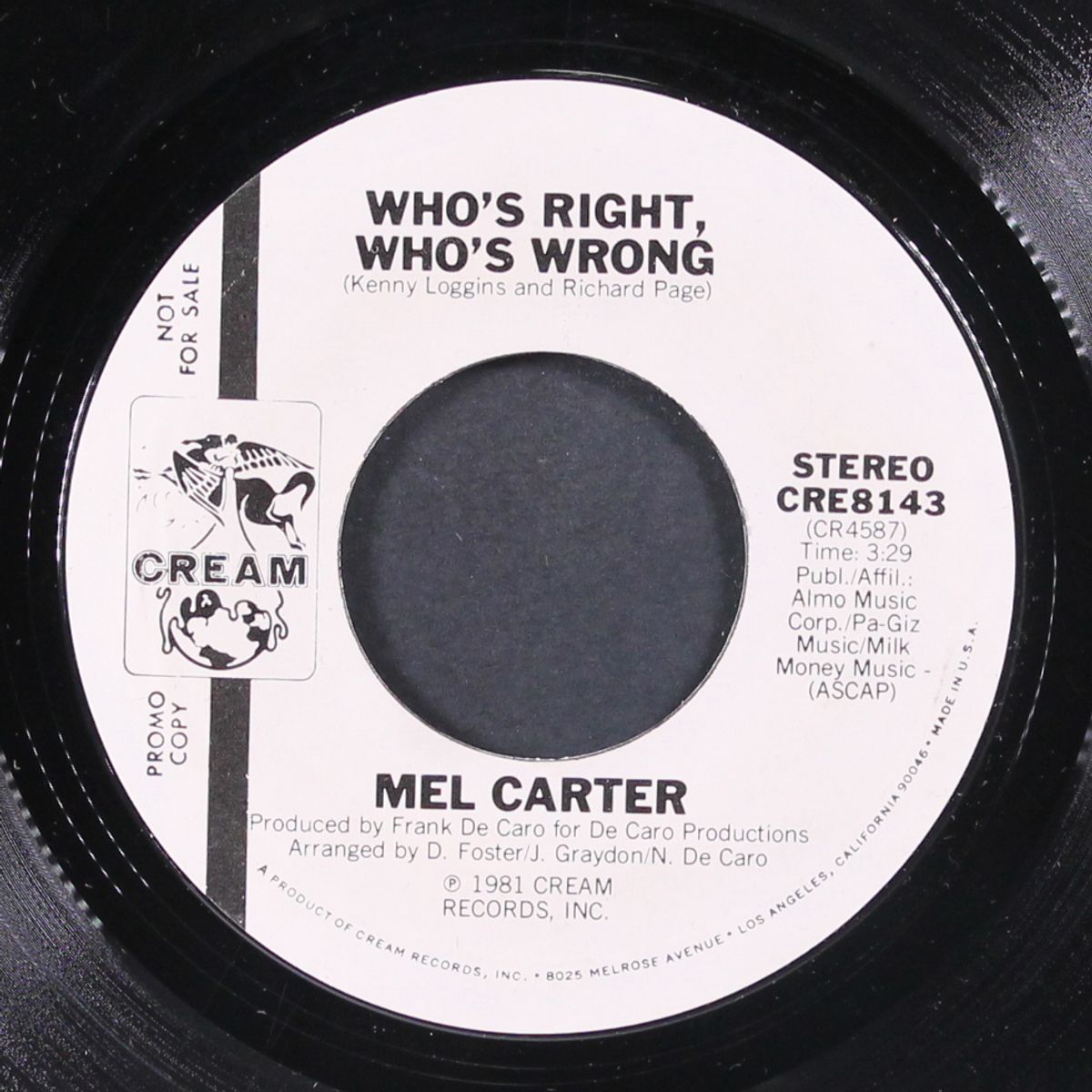 who's right, who's wrong / same by MEL CARTER