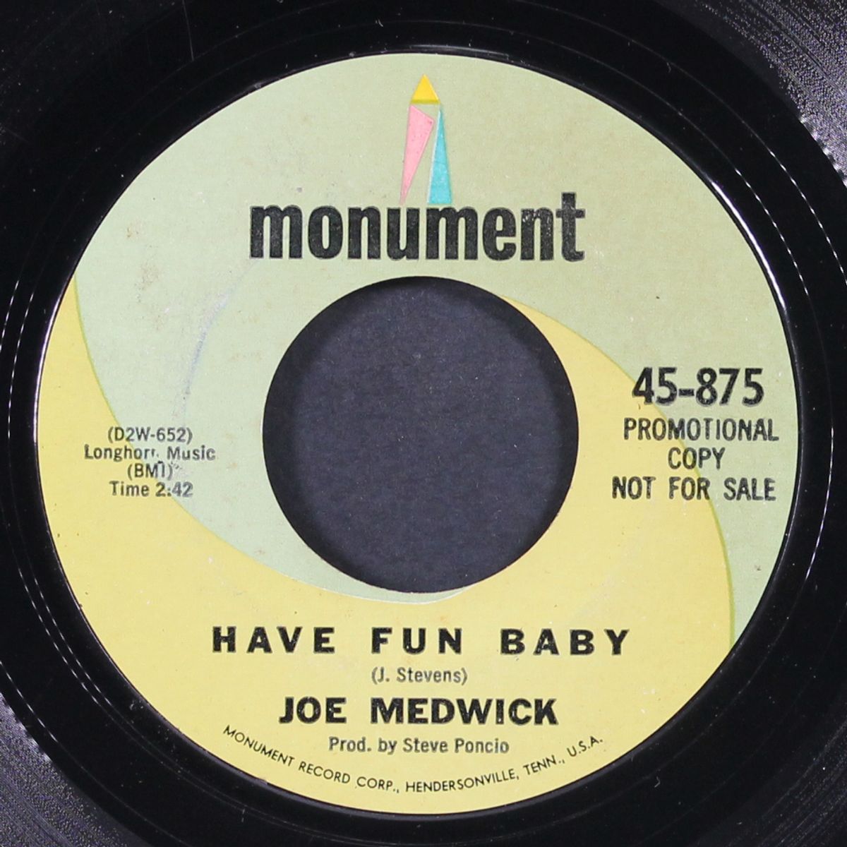 never let me go / have fun baby by JOE MEDWICK