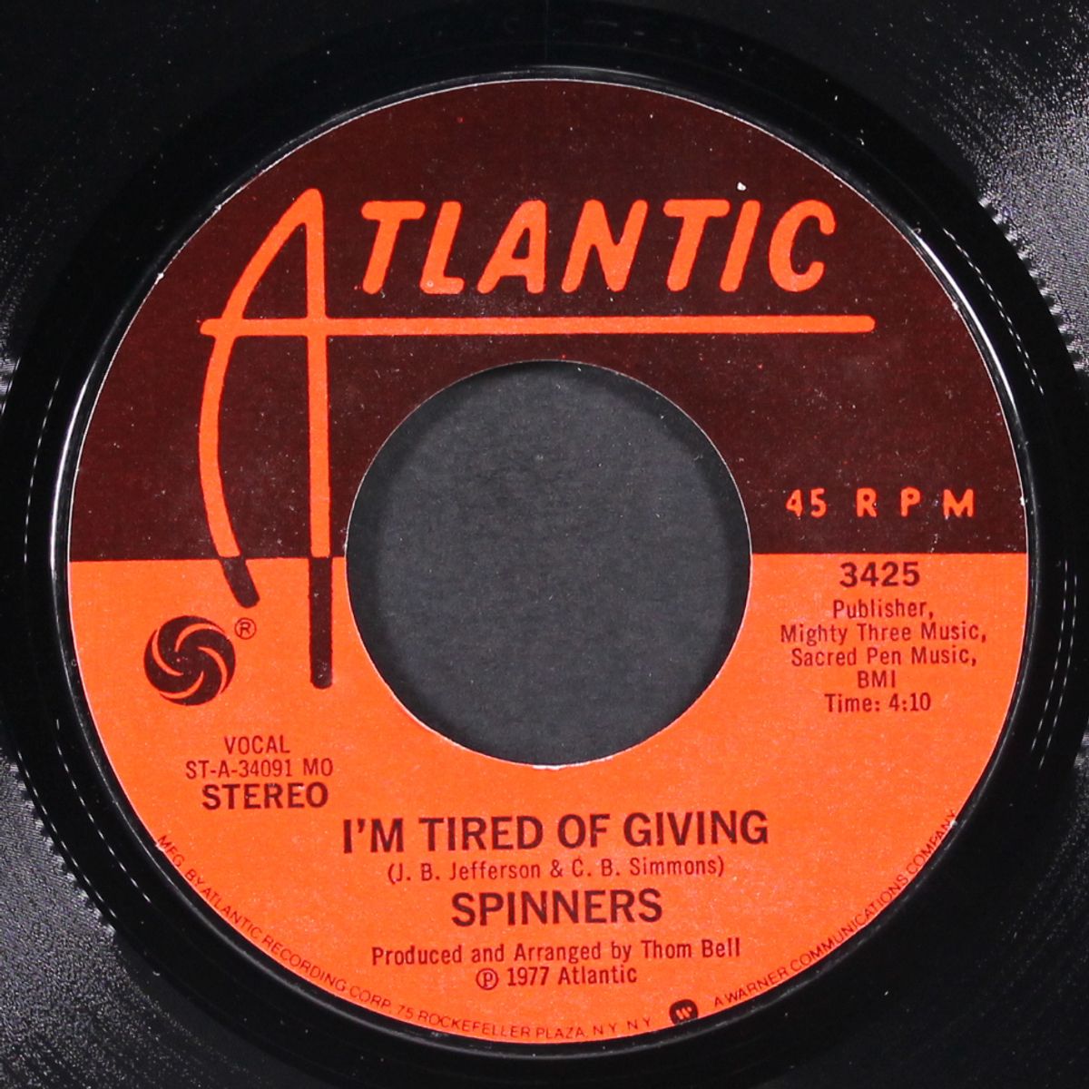 heaven on earth / i'm tired of giving by SPINNERS
