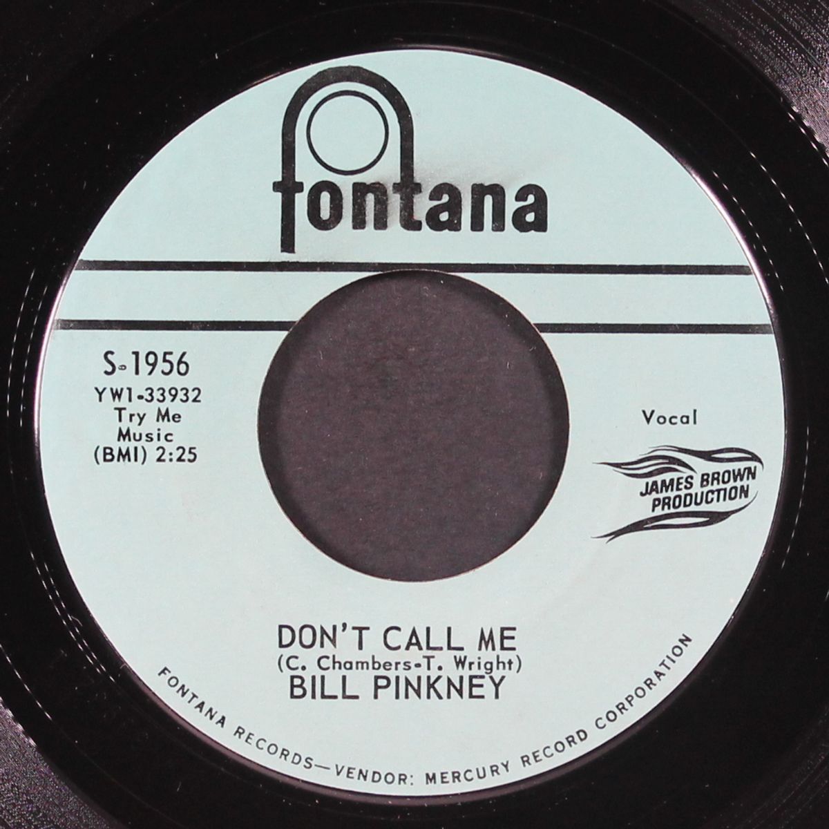 don't call me / i do the jerk by BILL PINKNEY