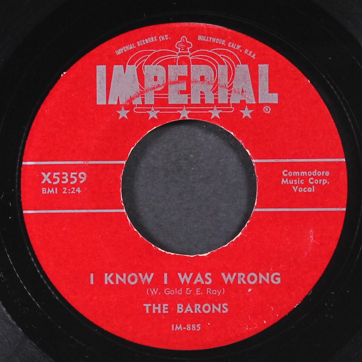 my dream, my love / i know i was wrong by BARONS