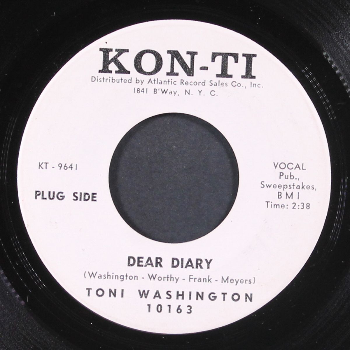 dear diary / breaking lovers hearts by TONI WASHINGTON