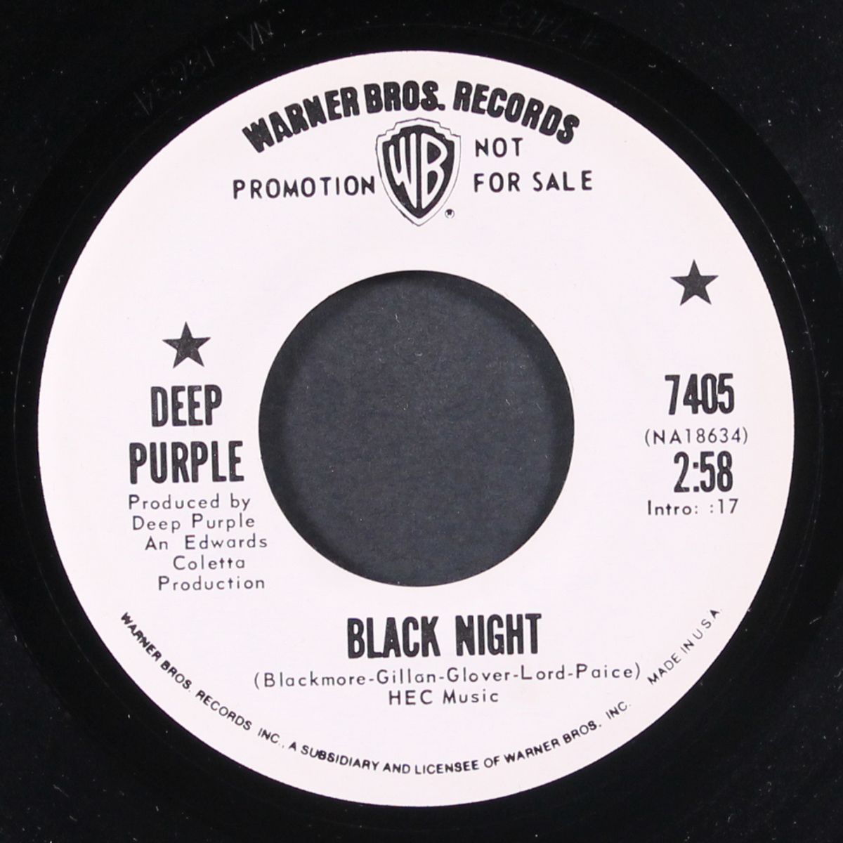 black night / into the fire by DEEP PURPLE