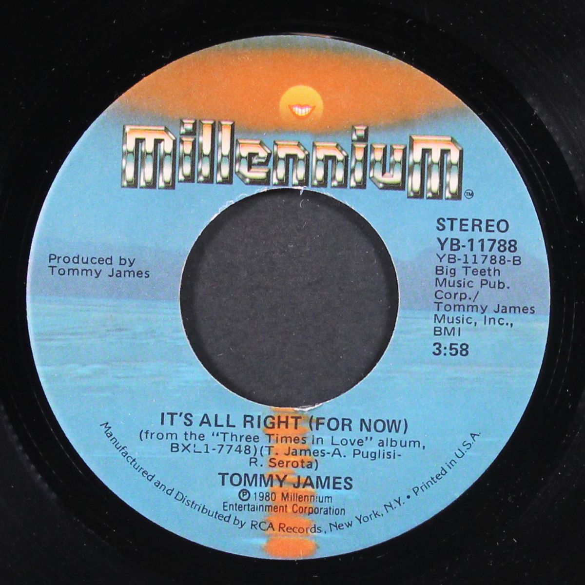 you got me / it's all right for now by TOMMY JAMES