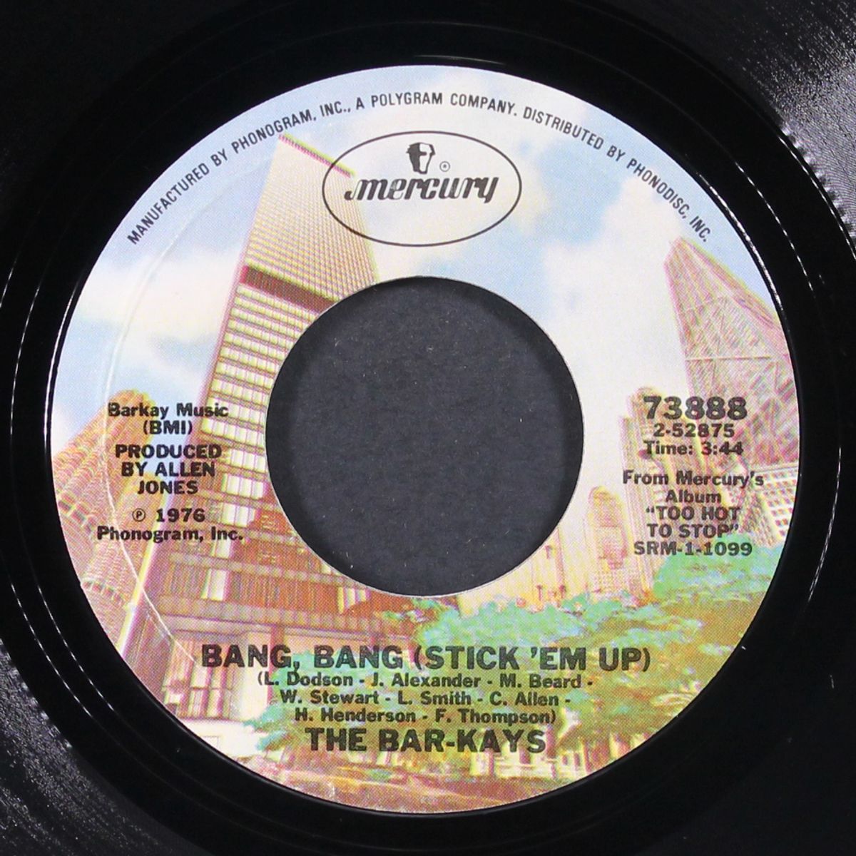 too hot to stop / bang, bang by BAR-KAYS