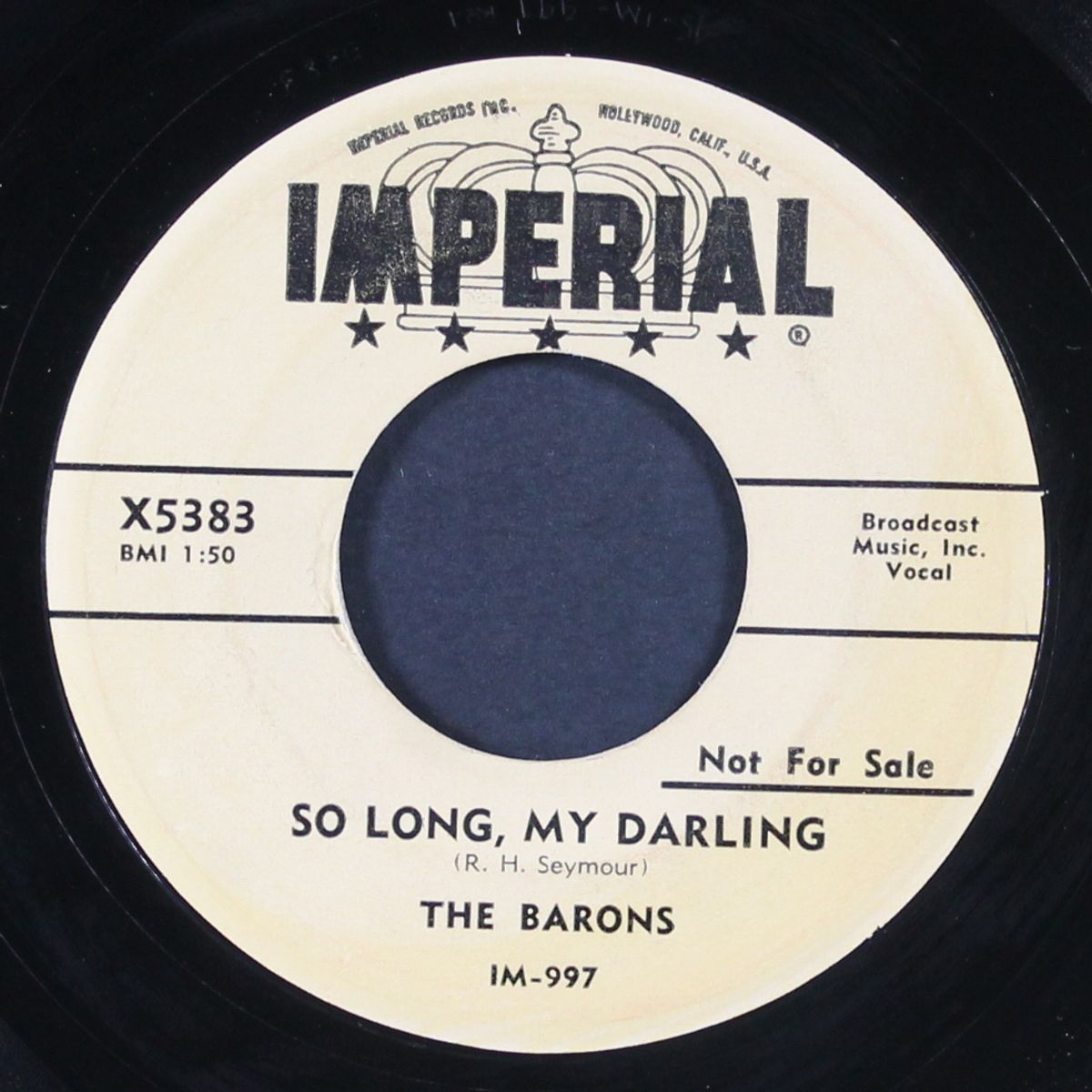so long, my darling / cryin' for you baby by BARONS