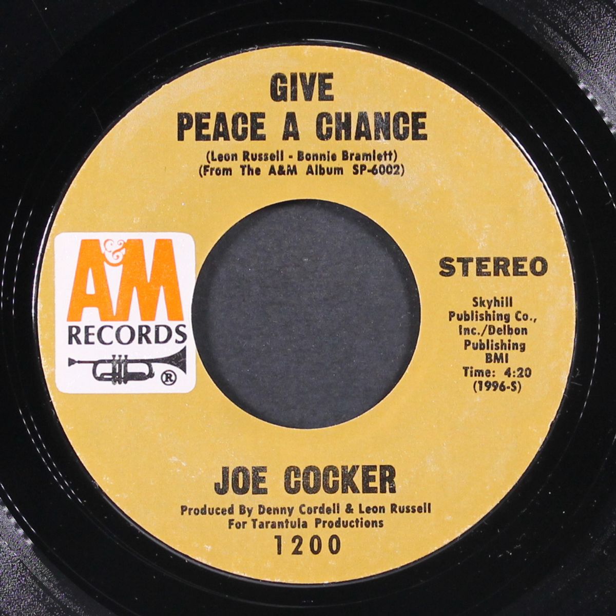 cry me a river / give peace a chance by JOE COCKER