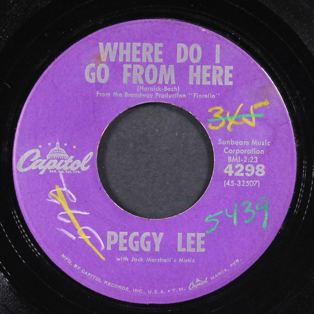 where do i go from here / you deserve by PEGGY LEE