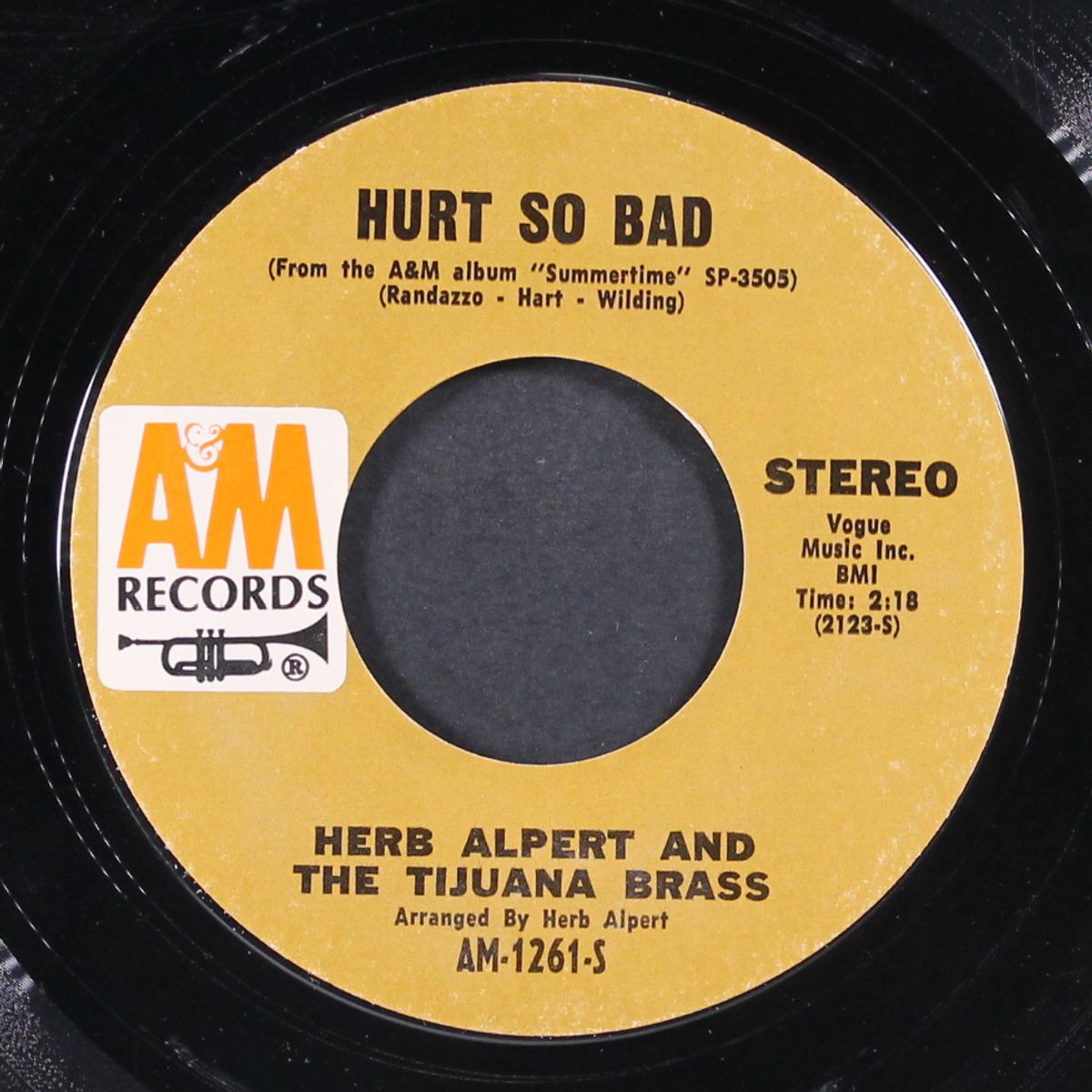 summertime / hurt so bad by HERB ALPERT