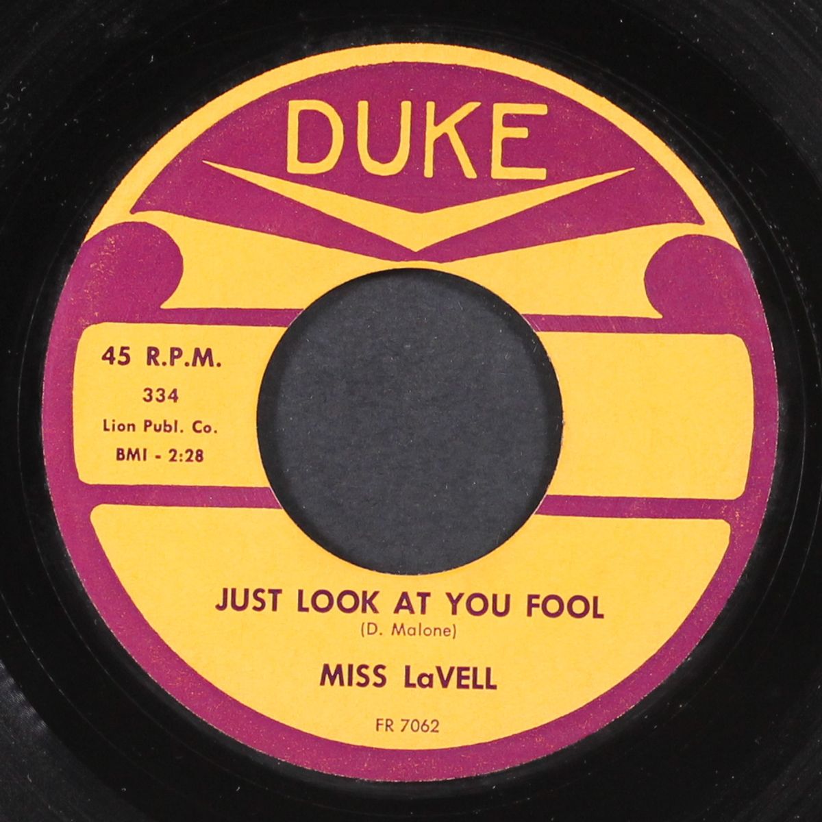 just look at you fool / tide of love by MISS LAVELL