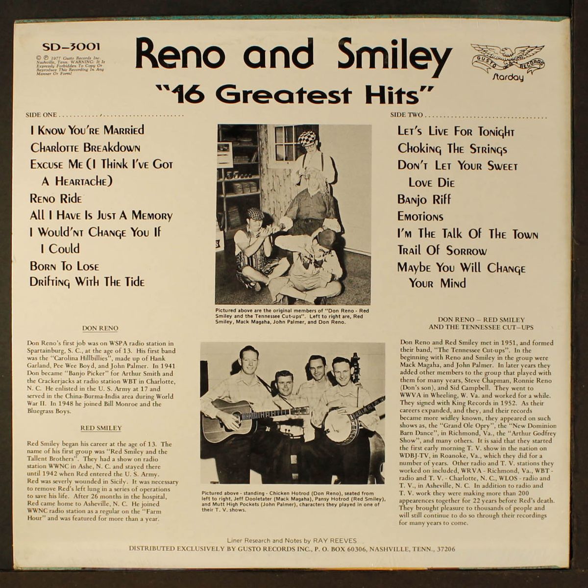 16 greatest hits by RENO & SMILEY