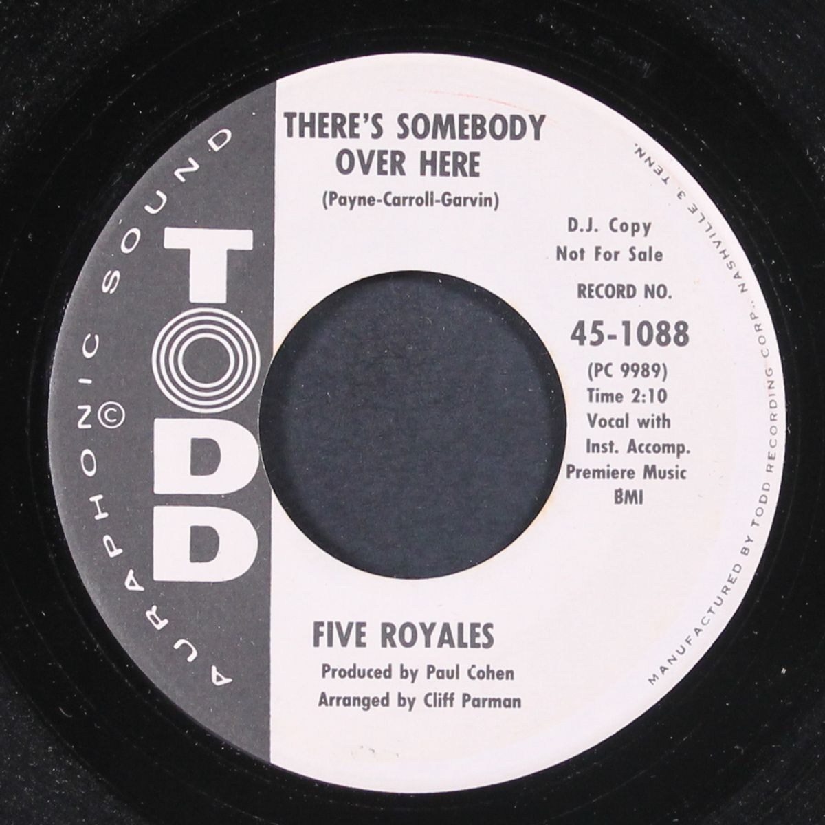 there's somebody over there / baby don't do it by FIVE ROYALES