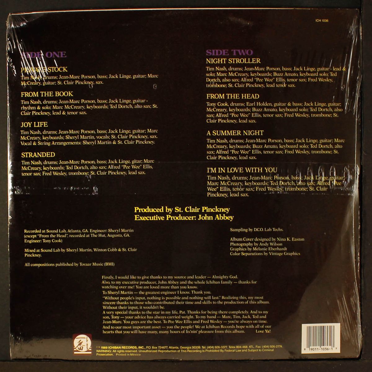 private stock by ST CLAIR PINCKNEY