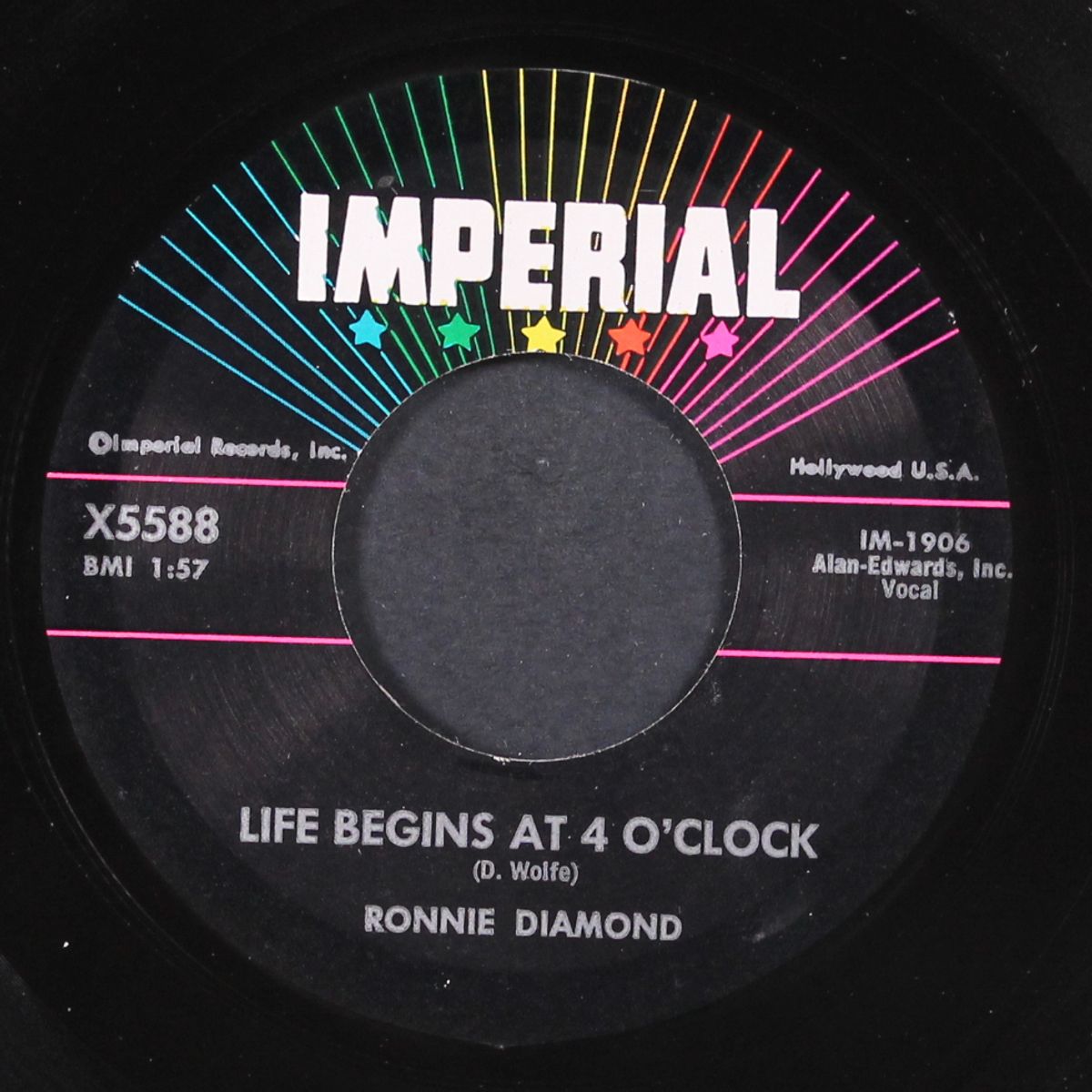 life begins at 4 o'clock / tell me by RONNIE DIAMOND