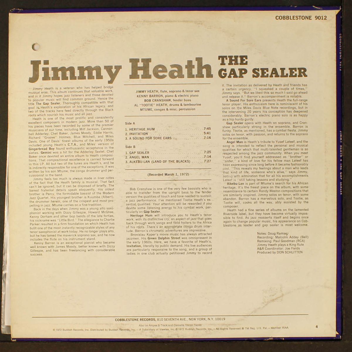 the gap sealer by JIMMY HEATH