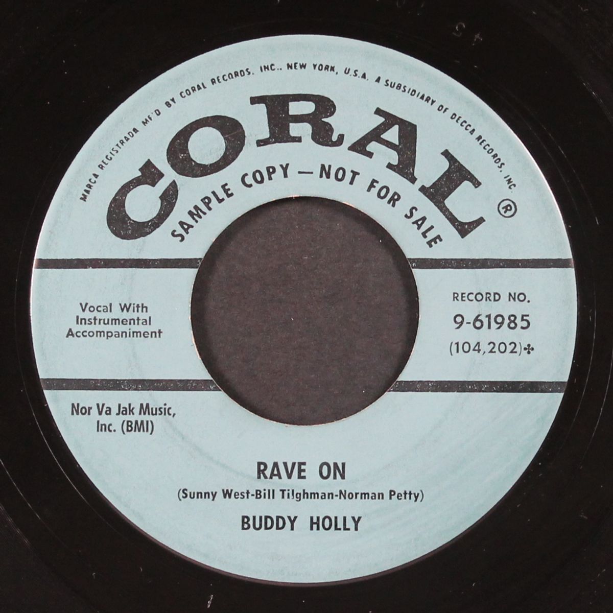 rave on / take your time by BUDDY HOLLY